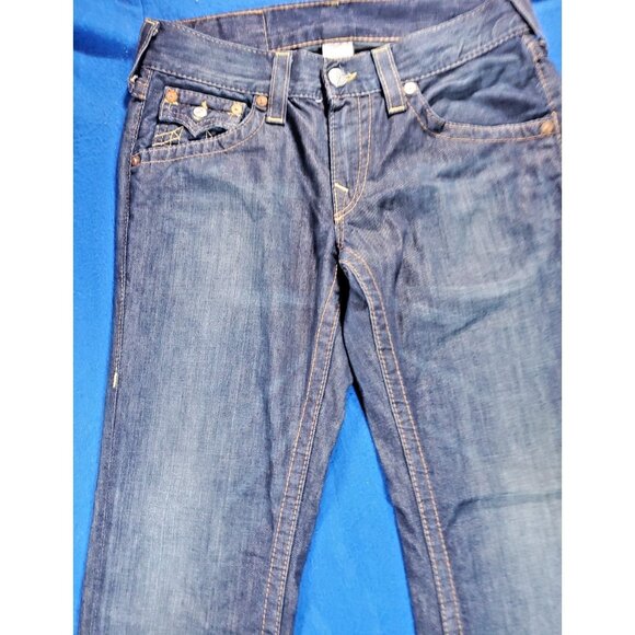 Vintage True Religion Joey Dark Wash Bootcut Jeans Flair Leg Men's Size 30 - Picture 2 of 16